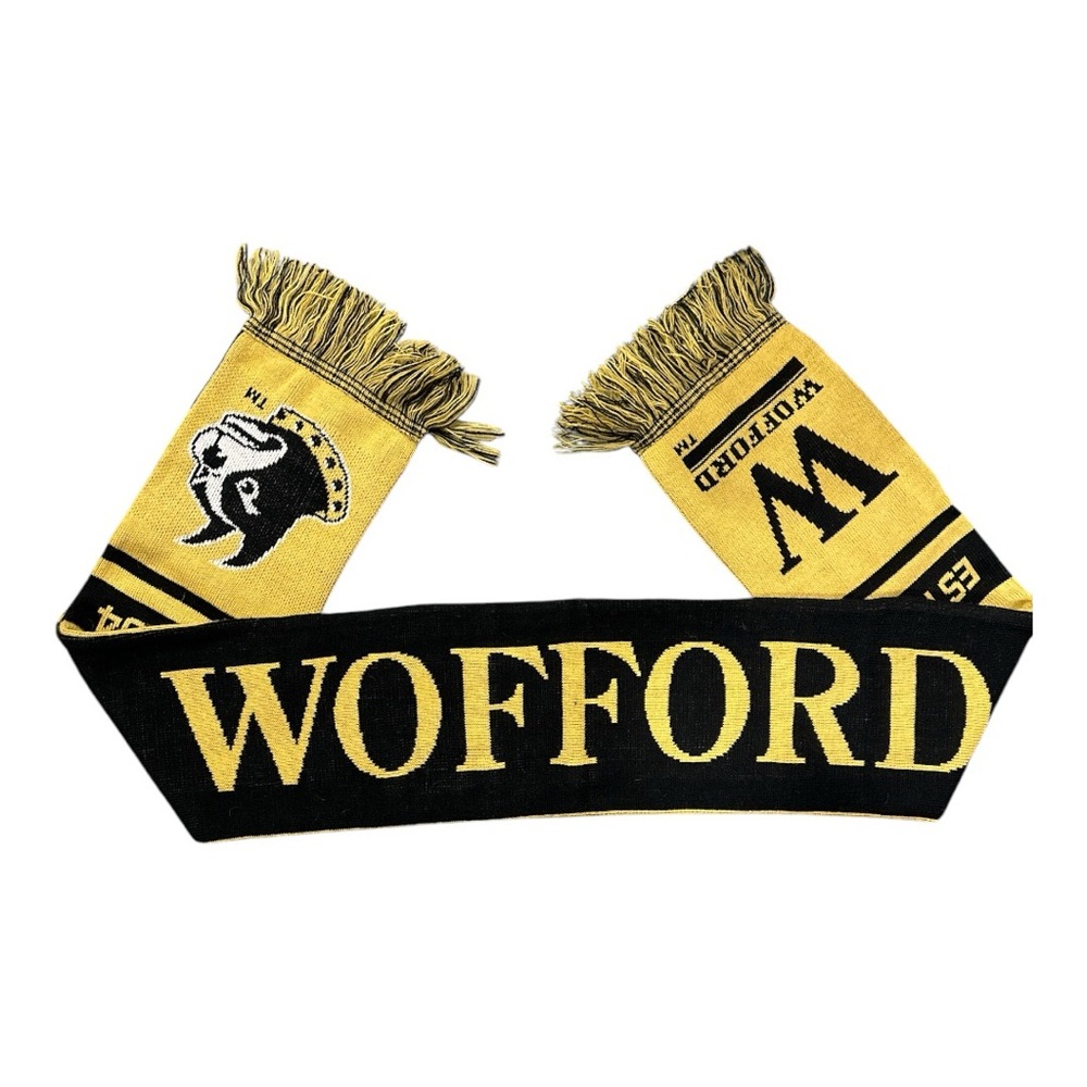 Wofford Terriers Blk and Gold 60 inc Scarf